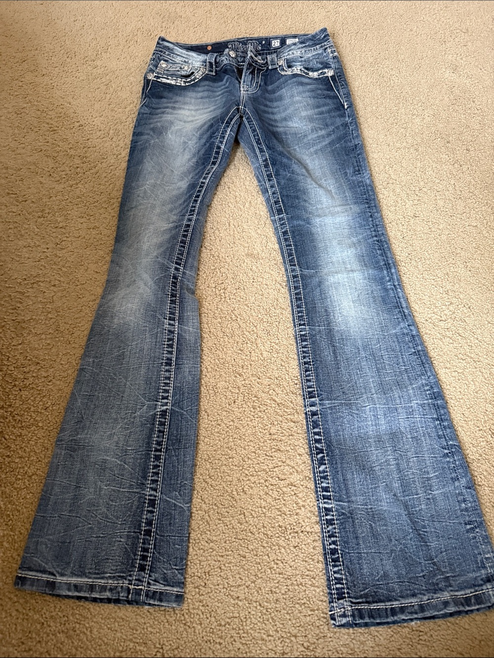 Women’s miss me slim boot blue jeans size 27